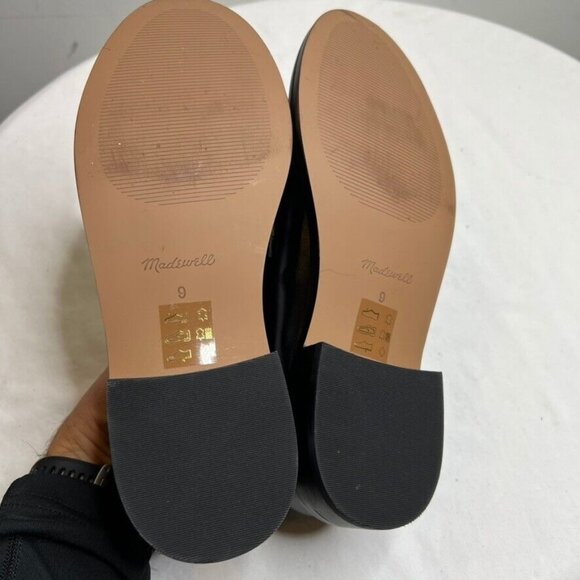 Madewell $158 The Vernon Bit Hardware Loafer Black Leather Size 9 NN868 - Picture 9 of 11